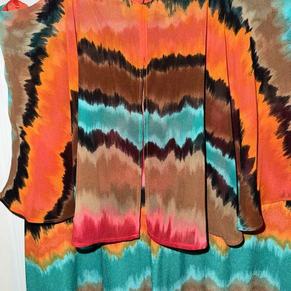 NWT Max and Cleo Multi Color Tie Dye Dress Size Small - Picture 12 of 12